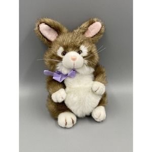 Vtg Easter Parade 10” Bunny Rabbit Plush Gibson Greetings Stuffed Animal